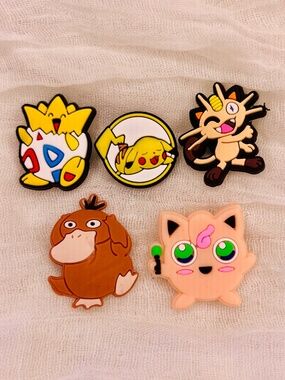 Pokemon Croc Charms, Jibbitz - Set #7